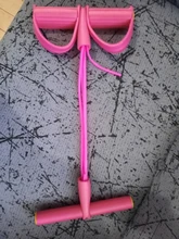 4 tubos de la tensión de la cuerda de las mujeres de los hombres sentarse cuerda Fitness fuerte bandas elásticas de resistencia de Pedal equipo de Fitness Yoga