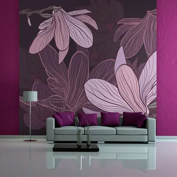 

Wall mural-Dreamy flowers - 200x154 cm