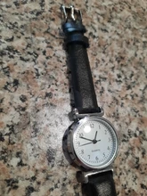 Relojes clásicos de cuarzo para mujer, pulsera analógica redonda con correa de cuero, informal