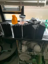 Padding Bass-Trap Acoustic Studio Insulation Wall-Foam Soundproofing Black NEW Price