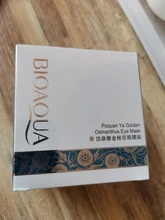 BIOAQUA-Máscara de ojos dorada de Osmanthus, 80 Uds./botella para el cuidado de los ojos, gel de colágeno, parche para dormir, removedor de ojeras, bolsa para ojos