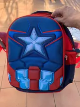 Disney-mochilas escolares de Capitán América para niños y niñas, mochilas de moda para guardería, mochilas para estudiantes