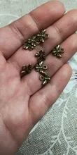 100 Uds. De abalorios de abeja, 10x11mm, Color plateado bronce colgantes plateados, DIY, hecho a mano, bronce tibetano, joyería de Color plateado bronce