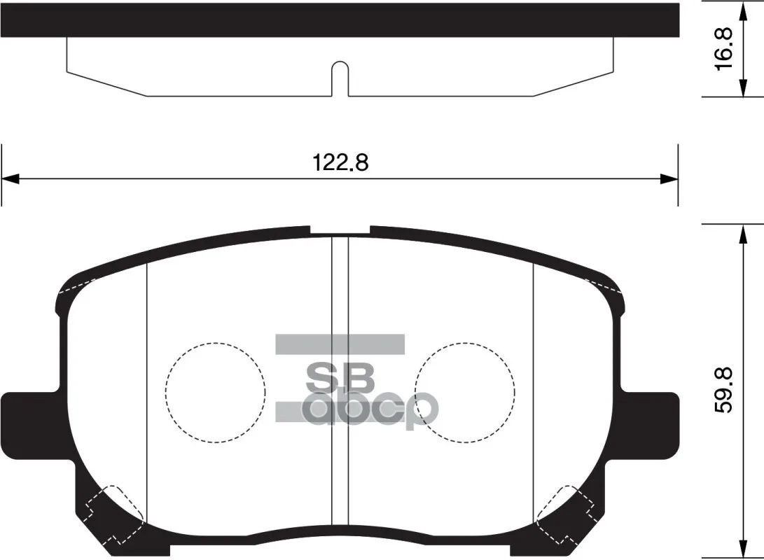 Sp1373_колодки Дисковые Передние! Toyota Avensis Verso 2.0vvt-I/2.0d4-D 01 Sangsin Brake Sp1373 Sangsin brake арт. SP1373