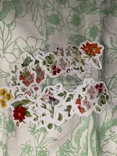 Paquete de 45 unidades de pegatinas Vintage de flores para manualidades, pegatinas para álbumes de recortes, papelería, planificador de confección de álbumes