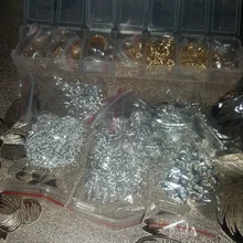 420 unids/caja kit para hacer joyas, collar, cadena, ganchos del pendiente del alfileres de cabeza saltar anillos langosta cierre DIY conjunto de fornituras para joyería suministros