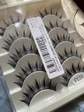 Pestañas postizas japonesas para mujer, 5 pares, largas y gruesas, naturales, de belleza para ojo, extensión de pestañas DIY, cosméticas