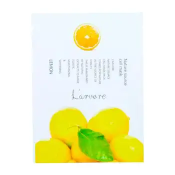 

Fabric mask l'arvore nature source cell mask lemon