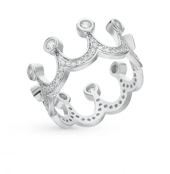 

Silver ring with cubic zirconia sunlight sample 925