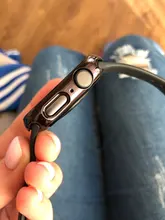 Funda protectora para Apple Watch Series 6/5/4/SE, 40mm, 44mm, Protector de pantalla de vidrio templado, cubierta de parachoques para PC duro para iWatch