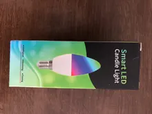 Tuya Smart Wifi LED Bulb E14, RGB Dimmable Light Bulb 4W, , Work with Alexa Echo Google