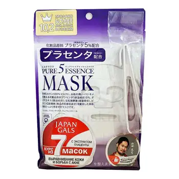 

Омолаживающие tissue facial masks with placenta Japan gals Pure 5 essential placenta mask