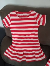 Vestidos familiares a juego para madre e hija, a rayas, de manga corta, a juego, 2020