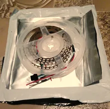 PCB Pixel-Strip WS2812 Smart Led IP65/IP67 Black/white Leds/m DC IC 4m/5m