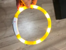 Pet-Supplies Leash Dog-Accessories Led-Collar Flashing Small Dog Night-Safety Rechargeable