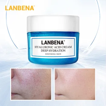 

LANBENA Hyaluronic Acid Face Cream Serum Deeply Moisturizing Soothing Skin Shrinking Pores Anti Aging Whitening Skin Care