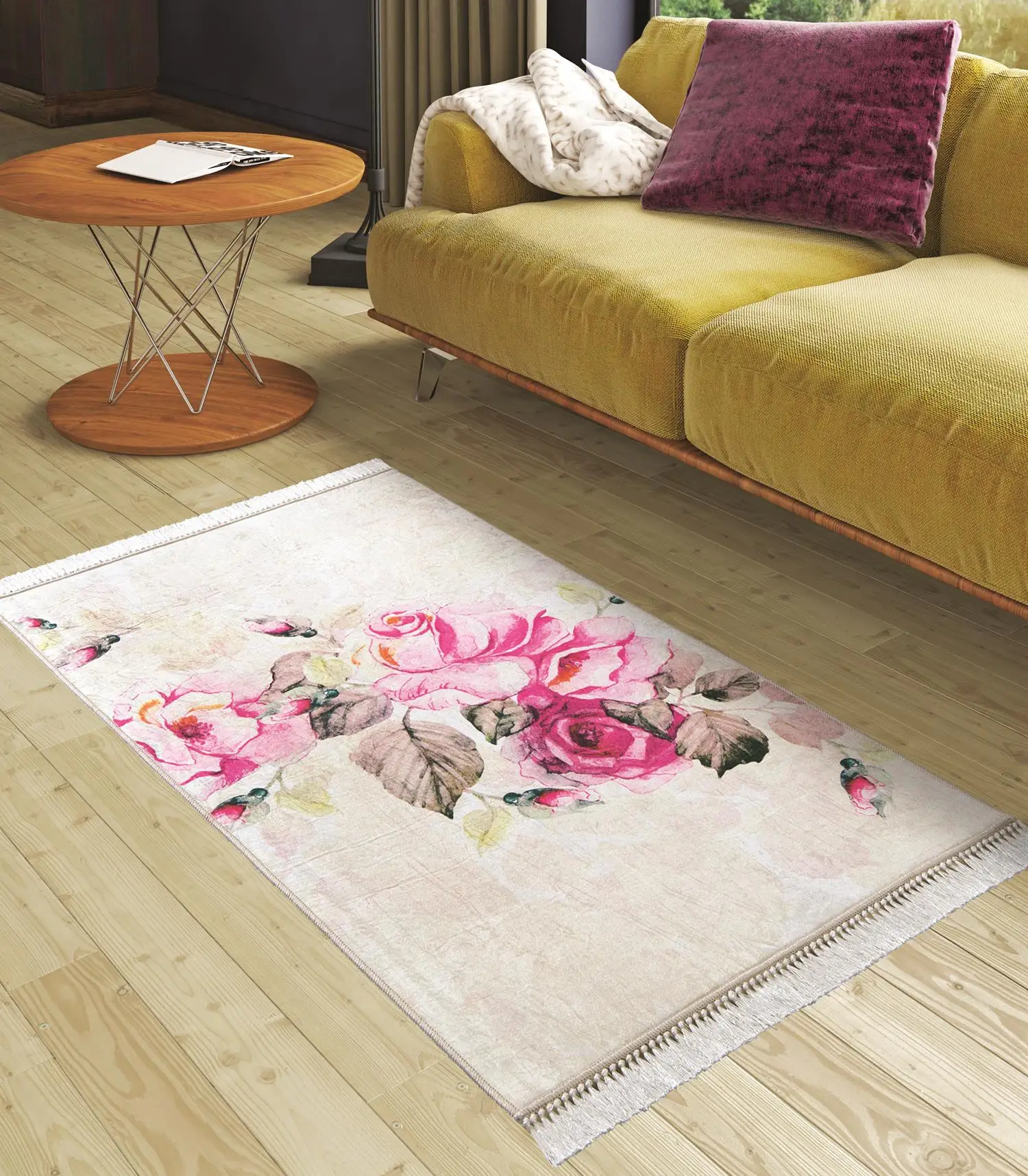 Конфетти aquarella розовые декоративные коврики-80- 150 см