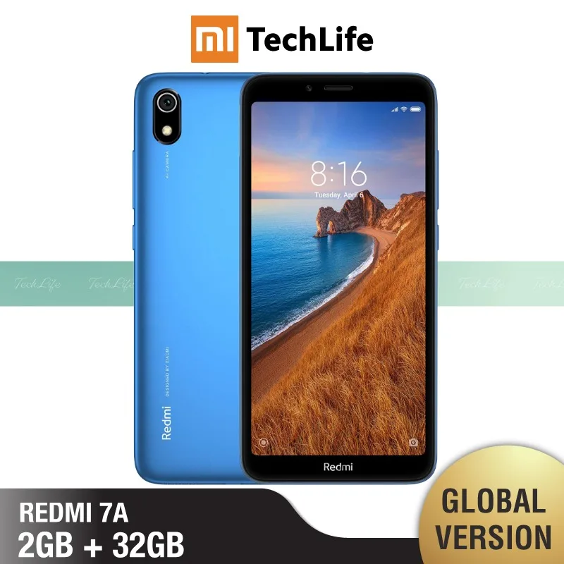 Глобальная версия Redmi 7A 32 Гб ROM 2 Гб RAM(Совершенно /запечатанный) redmi 7a, redmi7a - Цвет: Gem Blue 32GB