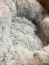 Cat Bed Dog-Bed Plush Cushion-Mat House Round Self-Warming Anti-Slip And Pet-Cat Faux-Fur