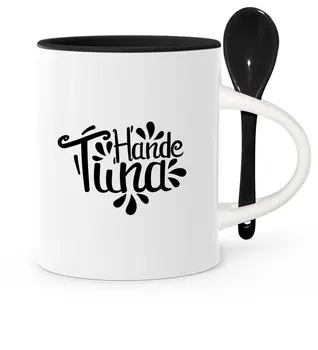

Personalized Spoon Black Mug Cup