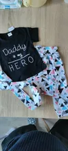 T-Shirt Headband Outfits-Set Pants Clothes-Daddy-Is-My-Hero Baby-Girl Summer Newborn