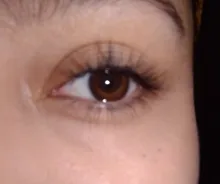 EASYCON mitad marrón Luna lentes de contacto de color para los ojos anual de aspecto Natural maquillaje pupila pequeña exclusiva 2 unids/par de los ojos