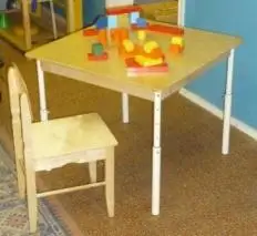 

Table rectangular on adjustable legs (1200 х450mm)