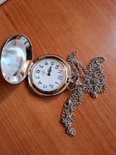 Reloj de bolsillo de cuarzo para hombres y mujeres, cadena colgante de plata, relojes para regalo, Retrato del líder de Rusia