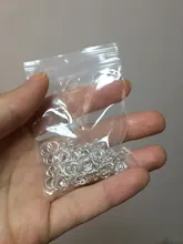 Anillo abierto de 7 colores de 6mm para fabricación de joyas, 100 Uds., nuevo producto 2020