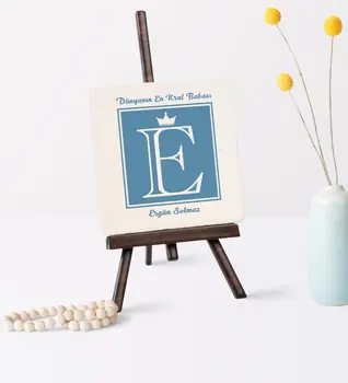 

Father's Day Custom World 'S Top King Father Şovaleli Natural Stone-1