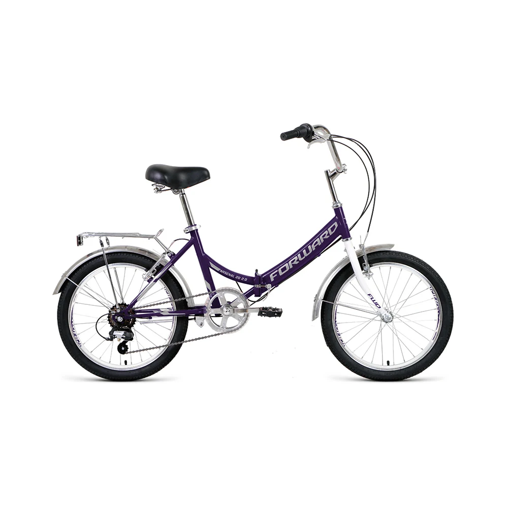 Велосипед FORWARD ARSENAL 20 2.0(20" 6 ск. рост 14" скл - Цвет: Темно-серый