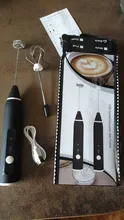 Mezclador de café eléctrico máquina de coctelera de leche Espumador carga USB batidora portátil de 3 velocidades para leche, café, batidora de huevos