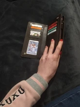 Bolso de mano para Hombre, Billetera larga, tarjetero, de cuero