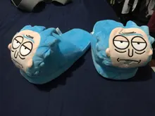 28cm 7 estilo creativo Sr. Meeseeks Morty Smith Sánchez Zapatillas de felpa de invierno zapatos de interior juguete de peluche suave