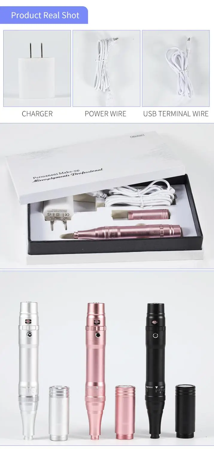 JIDRAGON татуаж для бровей дермографа maquillage Перманентный татуаж ручка PMU микроблейдинг для обучения