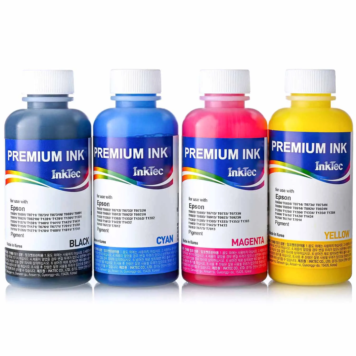 Чернила для EPSON SX525WD SX535WD SX620FW B42WD BX625FWD BX635FWD WF-3520DWF WF-7015 WF7515 WF-7525 4 x 100 мл | Компьютеры и