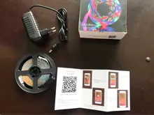 luces led,RGB 5050/SMD2835 cinta Flexible DIY tira de luz Led RGB cinta de diodo DC 12V app bluetooth