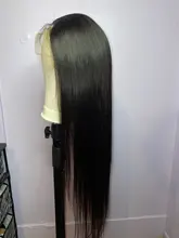 Luvin-pelucas de cabello humano para mujeres negras, barato, 180, 250 de densidad, 30, 40 pulgadas, liso, sin pegamento, Frontal, brasileño