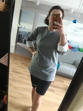 Suéter de punto de manga larga talla grande para mujer