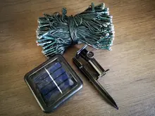 Solar String Lamps For Garden Waterproof Outdoor Lighting 5M 7M 12M 22M 6V Christmas