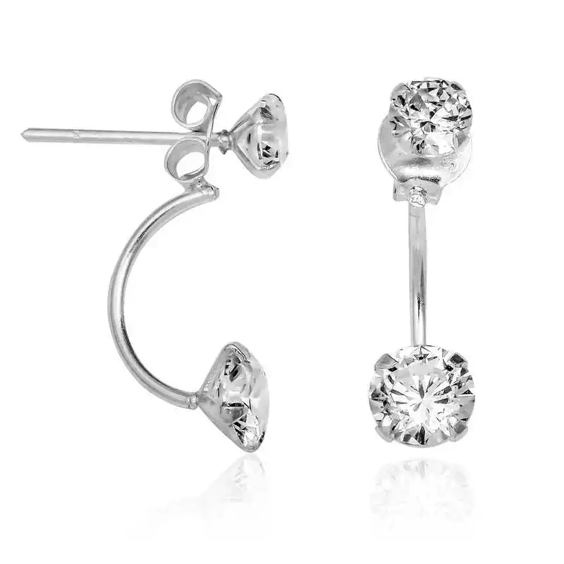

Merve Silver Silver Magic Solitaire Earrings