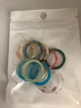 Anillo de cuentas de cristal de varios colores para mujer y niña, joyería para mujer y niña, Coreano hecho a mano elástica, anillos de fiesta apilados