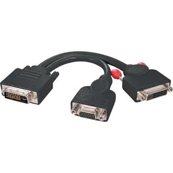 

Splitter cord LINDY Dual Link DVI-I / VGA/DVI-D-Black