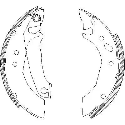 Колодки барабанные\ Ford Escort V/VI/VII 1.3/1.4 90-97 REMSA 450