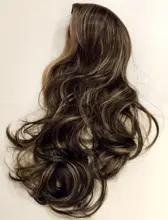 EASIHAIR-Pelucas largas oscuras para mujer, color marrón, con flequillo, resistente al agua y al calor, cabello sintético afroamericano