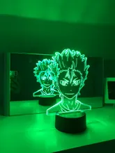 Led-Night-Light Table-Lamp Hinata-Figure Manga Gadget Bedroom-Decor Acrylic Anime Haikyuu
