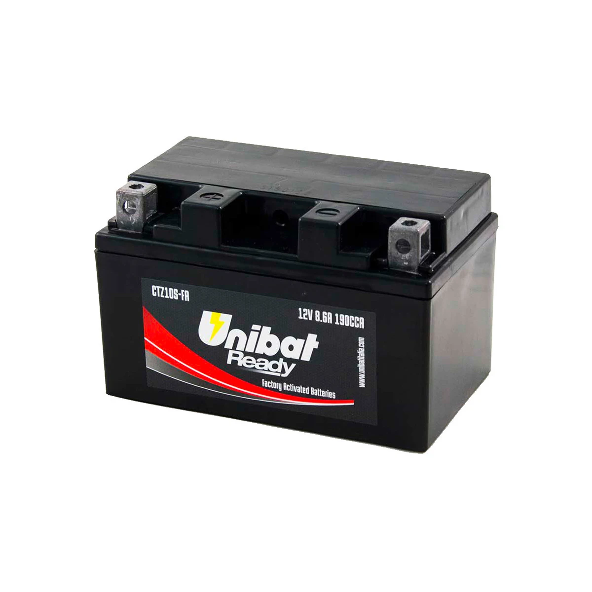Unibat Ctz10S-Fa-Ready-To-Use Sigillato Moto Ytz10S Batteria (Ytz10S-Fa Equivalente) Moto Rcycle