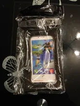 Runseeda-bolsa de aire flotante de 6 pulgadas, bolsa de natación impermeable, bolsa del teléfono móvil, funda para teléfono móvil para nadar, bucear, surfear, usar en la playa