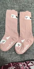 Calcetines antideslizantes con dibujos de animales para bebé, calcetín de otoño Unisex, hasta la rodilla