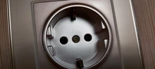 Outlet Power-Socket Tempered-Glass-Panel Coswall Children Protective-Lock Grounded 16A